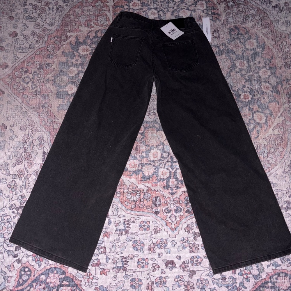 Princess Polly Washed Black Denim Jeans
